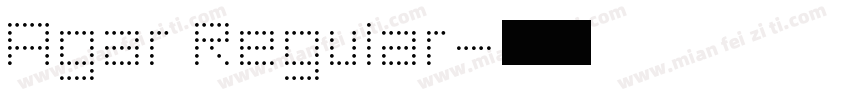 Agar Regular字体转换